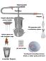 Preview: DESTILLIERMEISTER E2-4 Supreme-Plus horizontal, with everything you need for distillation, collection and analysis