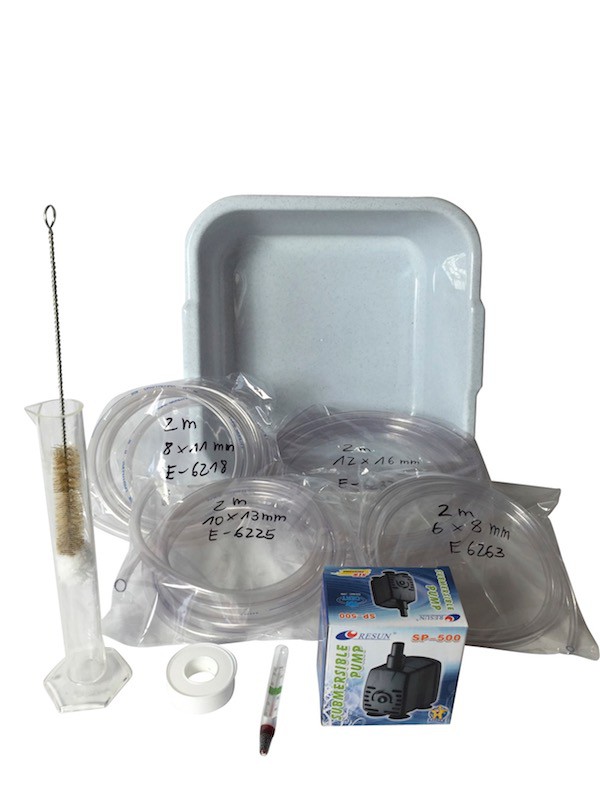 Accessory set with pump for stills up to 20 litres